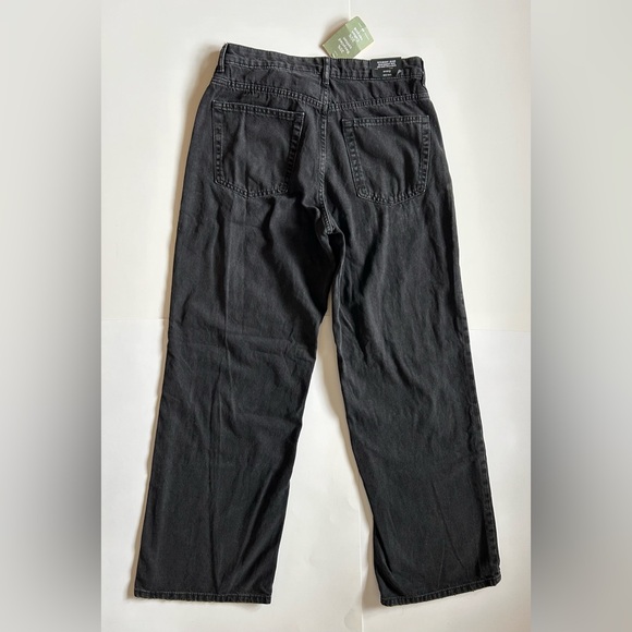 H & M 90s Baggy Jeans High Waist Black Size 8 - Picture 3 of 8